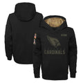 Elroe A.Cardinals Black Salute to Service Pullover Hoodies Blank Player Stitched Jerseys