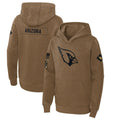 Elroe A.Cardinals Brown Salute To Service Limited Hoodies Blank Player Stitched Jerseys