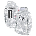 Elroe A.Cardinals #11 Larry Fitzgerald Player Arctic Camo Salute to Service Limited Hoodie Stitched Jerseys