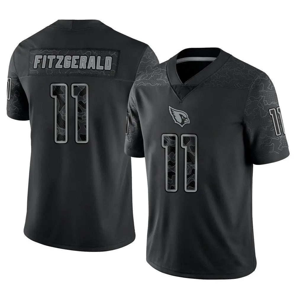 Elroe A.Cardinals #11 Larry Fitzgerald Player Black RFLCTV Limited Stitched Jerseys