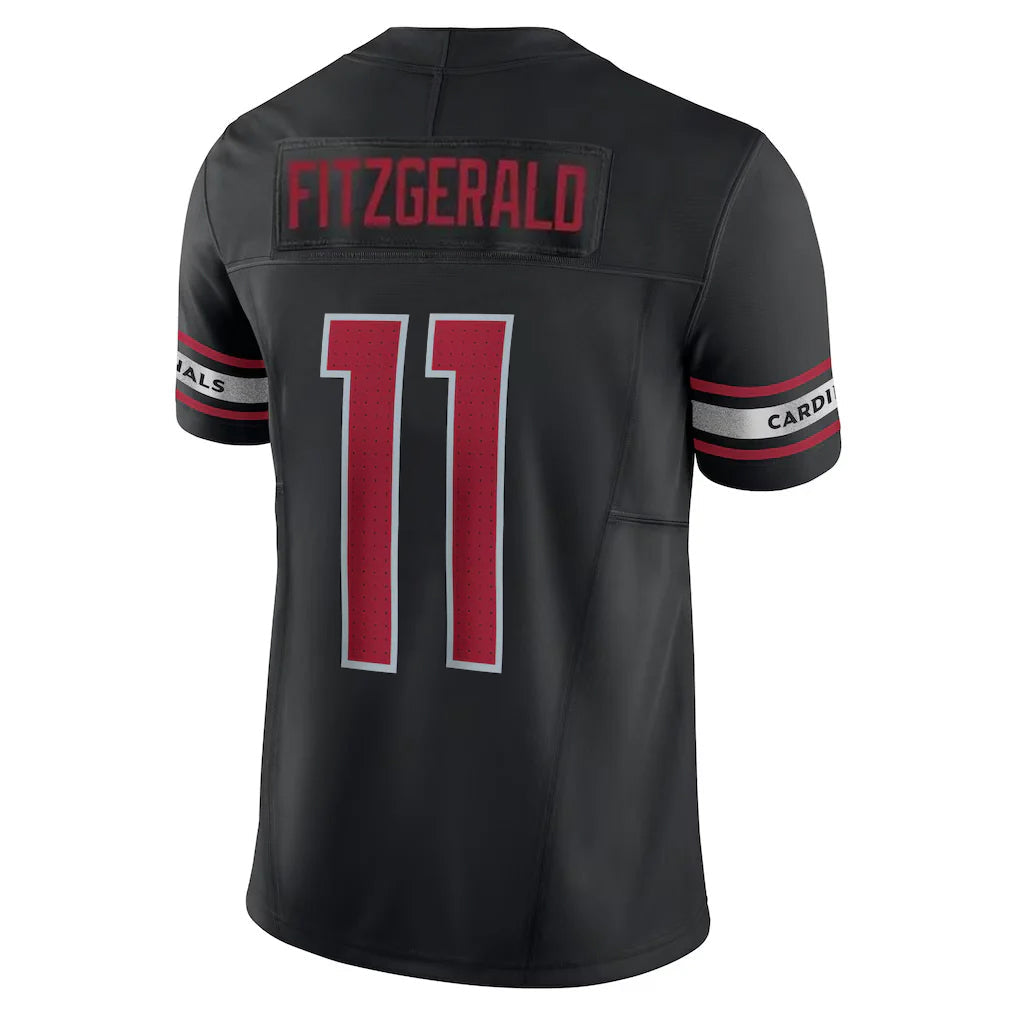 Elroe A.Cardinals #11 Larry Fitzgerald Player Black Vapor F.U.S.E. Limited Home Game Stitched Jerseys