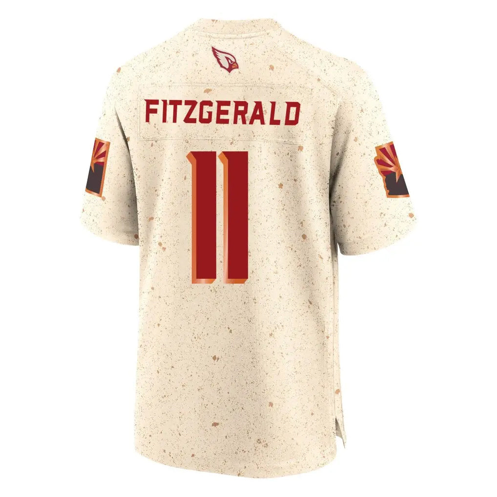 Elroe A.Cardinals #11 Larry Fitzgerald Player Cream Rivalries Collection Game Stitched Jerseys