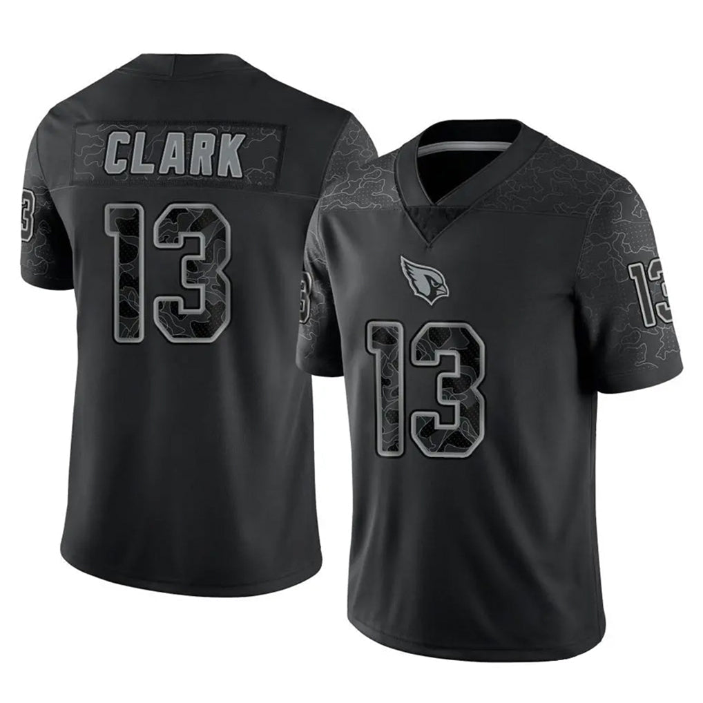 Elroe A.Cardinals #13 Kei'Trel Clark Player Black RFLCTV Limited Home Game Stitched Jerseys