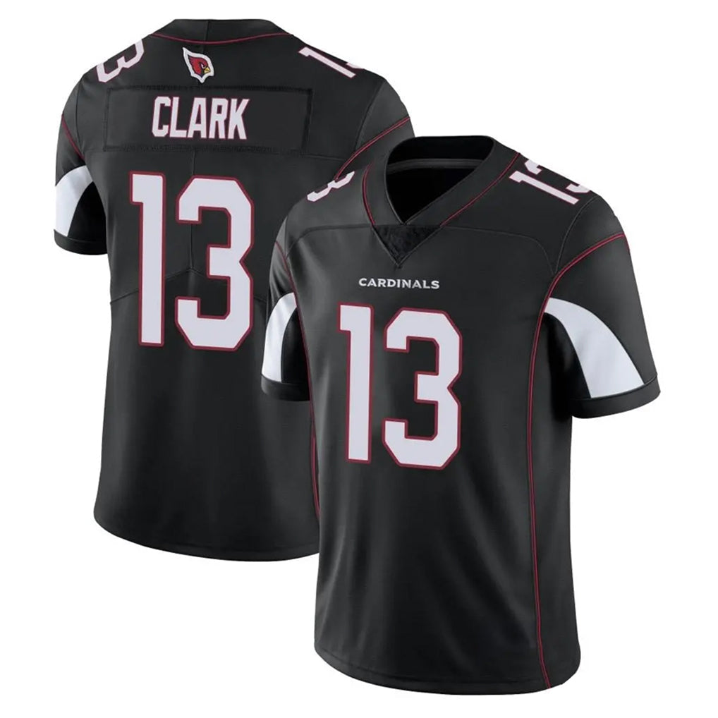Elroe A.Cardinals #13 Kei'Trel Clark Player Black Vapor Limited Home Game Stitched Jerseys