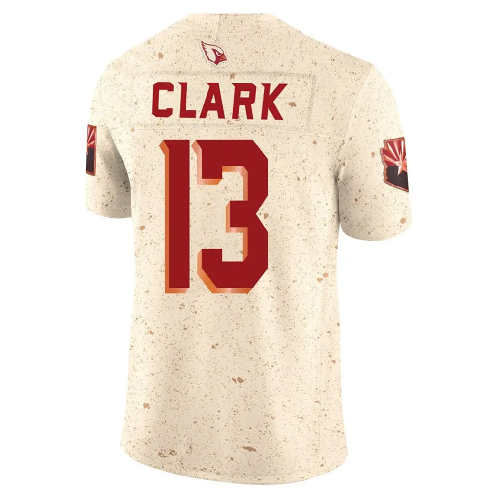 Elroe A.Cardinals #13 Kei'Trel Clark Player Cream Rivalries Collection Vapor Limited Home Game Stitched Jerseys