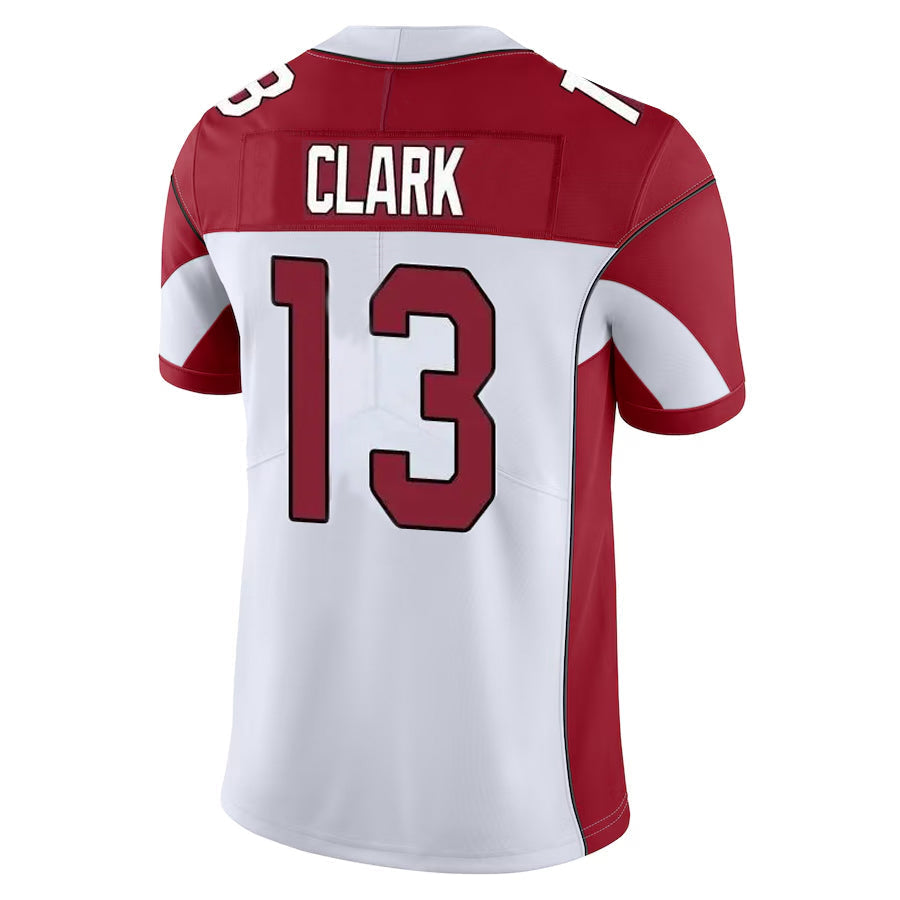 Elroe A.Cardinals #13 Kei'Trel Clark Player White Vapor Limited Home Game  Stitched Jerseys