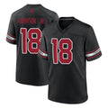 Elroe A.Cardinals #18 Marvin Harrison Jr. Player Black Alternate Game Stitched Jerseys