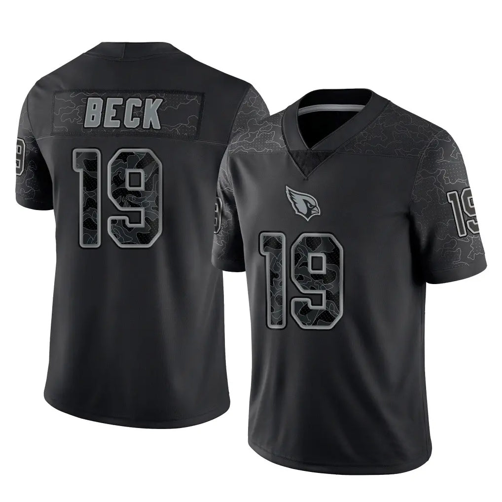 Elroe A.Cardinals #19 Carson Beck Player Black RFLCTV Limited Home Game Stitched Jerseys