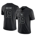 Elroe A.Cardinals #19 Carson Beck Player Black RFLCTV Limited Home Game Stitched Jerseys