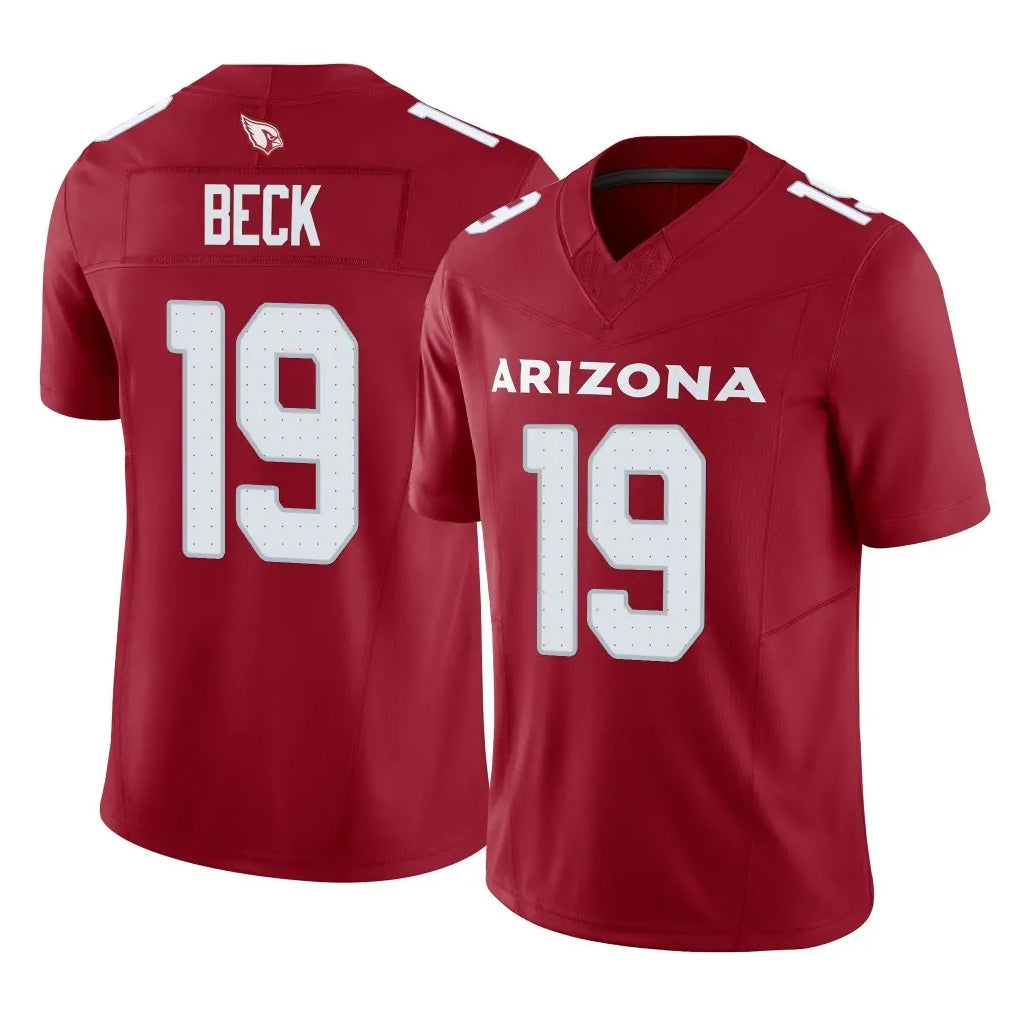 Elroe A.Cardinals #19 Carson Beck Player Cardinal Vapor F.U.S.E. Limited Home Game Stitched Jerseys