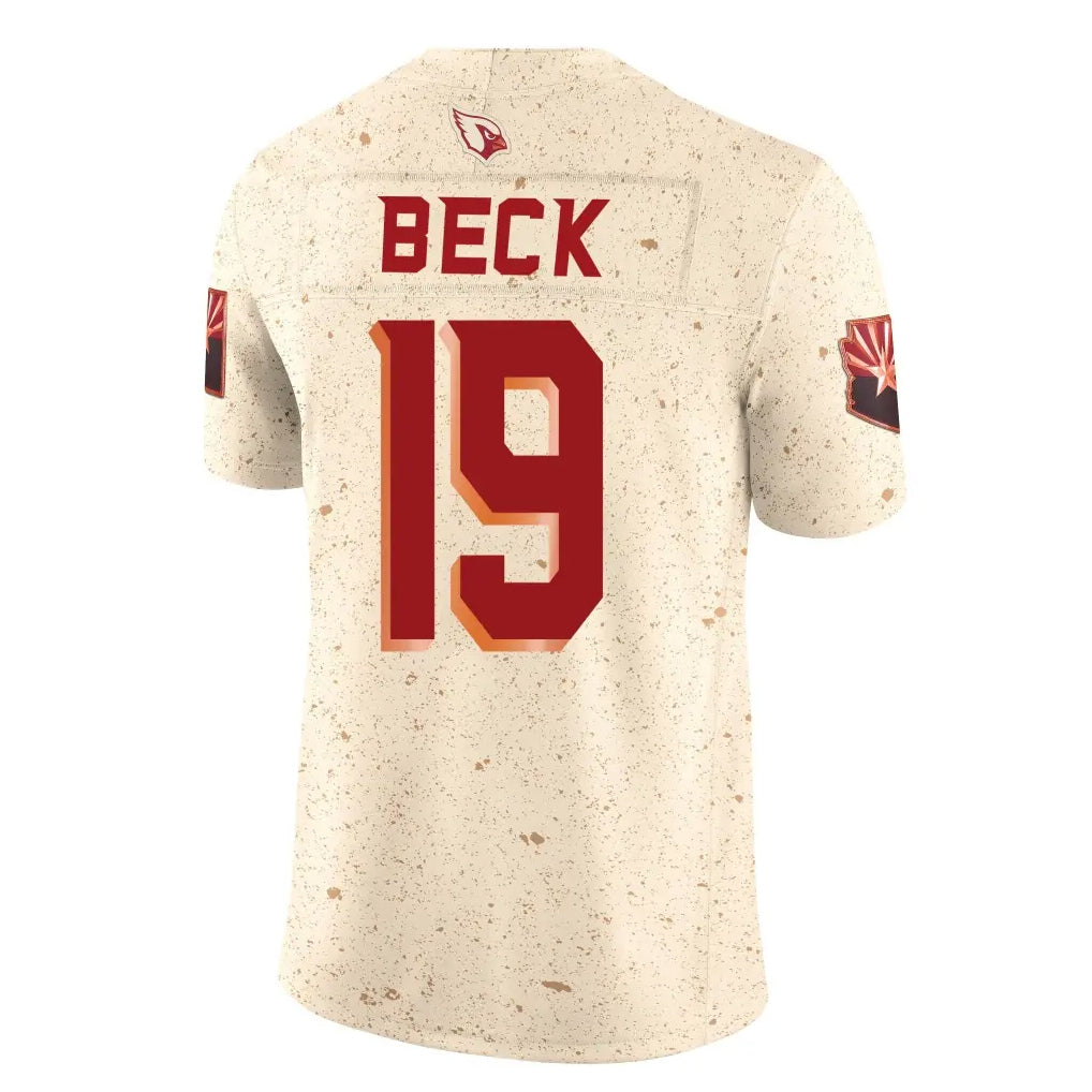 Elroe A.Cardinals #19 Carson Beck Player Cream Rivalries Collection Vapor Limited Home Game Stitched Jerseys
