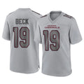 Elroe A.Cardinals #19 Carson Beck Player Gray Fashion Home Game Stitched Jerseys