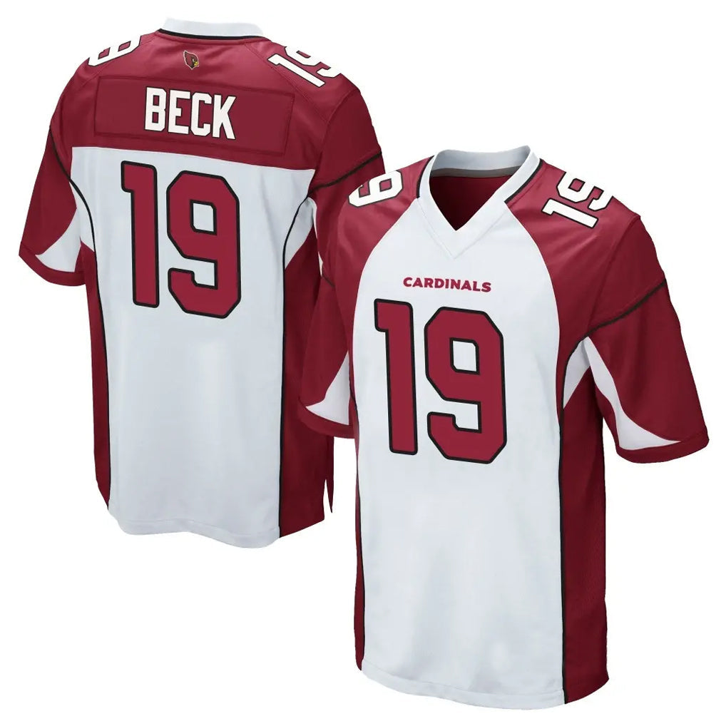 Elroe A.Cardinals #19 Carson Beck Player White Cardinal Home Game Stitched Jerseys