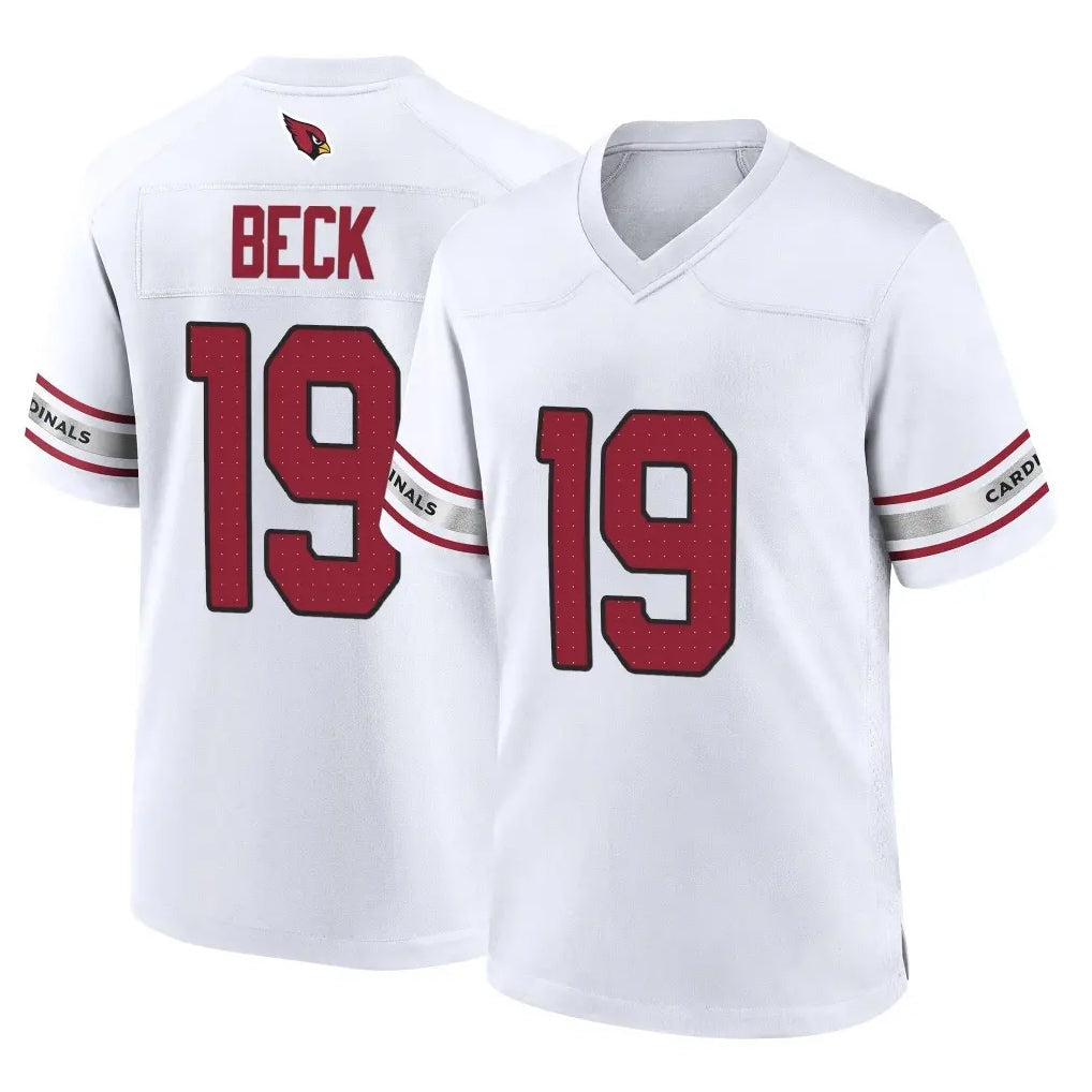 Elroe A.Cardinals #19 Carson Beck Player White Home Game Stitched Jerseys
