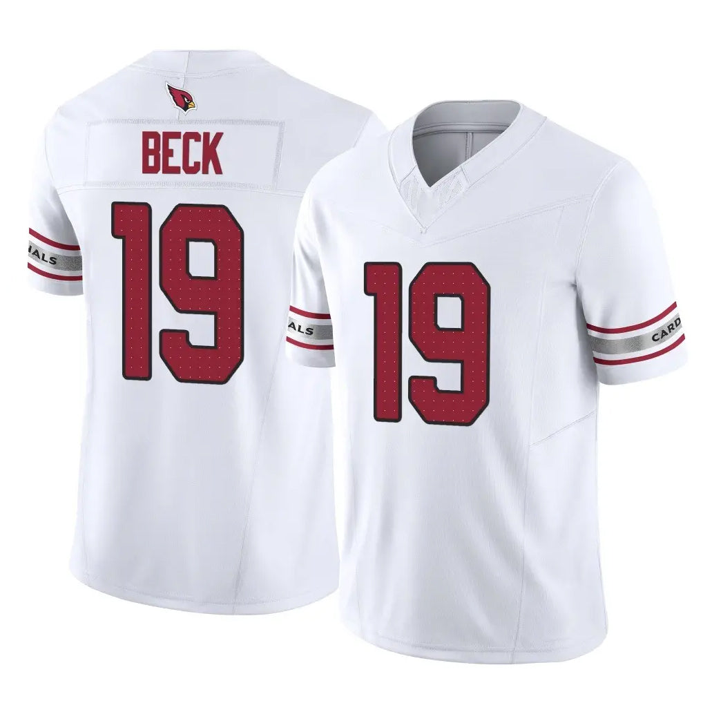 Elroe A.Cardinals #19 Carson Beck Player White Vapor F.U.S.E. Limited Home Game Stitched Jerseys