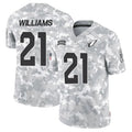 Elroe A.Cardinals #21 Garrett Williams Player Camo Salute to Service Limited Stitched Stitched Jerseys