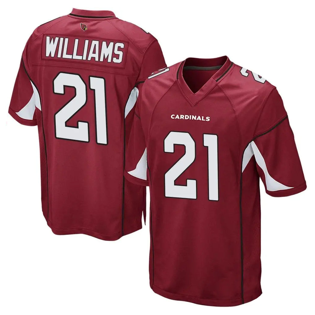 Elroe A.Cardinals #21 Garrett Williams Player Cardinal Home Game Stitched Jerseys