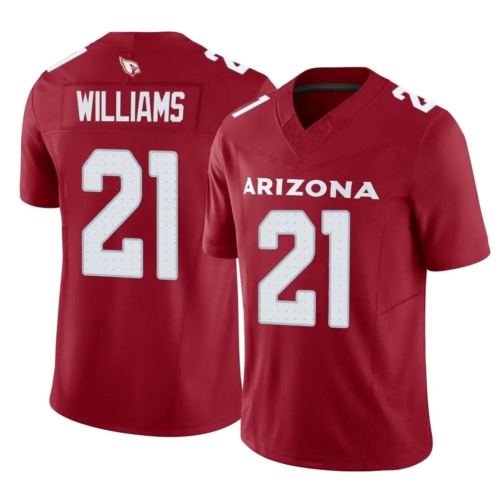 Elroe A.Cardinals #21 Garrett Williams Player Cardinal Vapor F.U.S.E. Limited Home Game Stitched Jerseys
