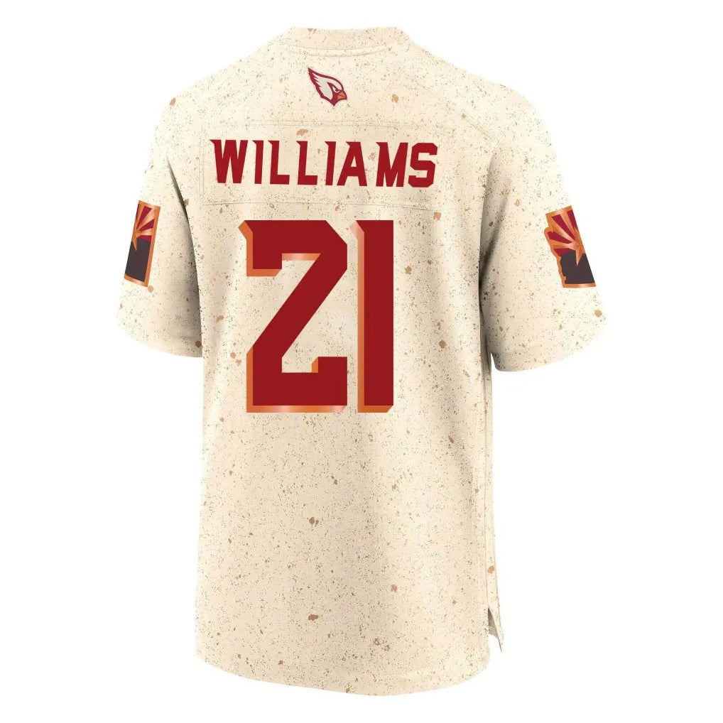 Elroe A.Cardinals #21 Garrett Williams Player Cream Rivalries Collection Game Stitched Jerseys