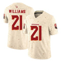 Elroe A.Cardinals #21 Garrett Williams Player Cream Rivalries Collection Vapor Limited Home Game Stitched Jerseys