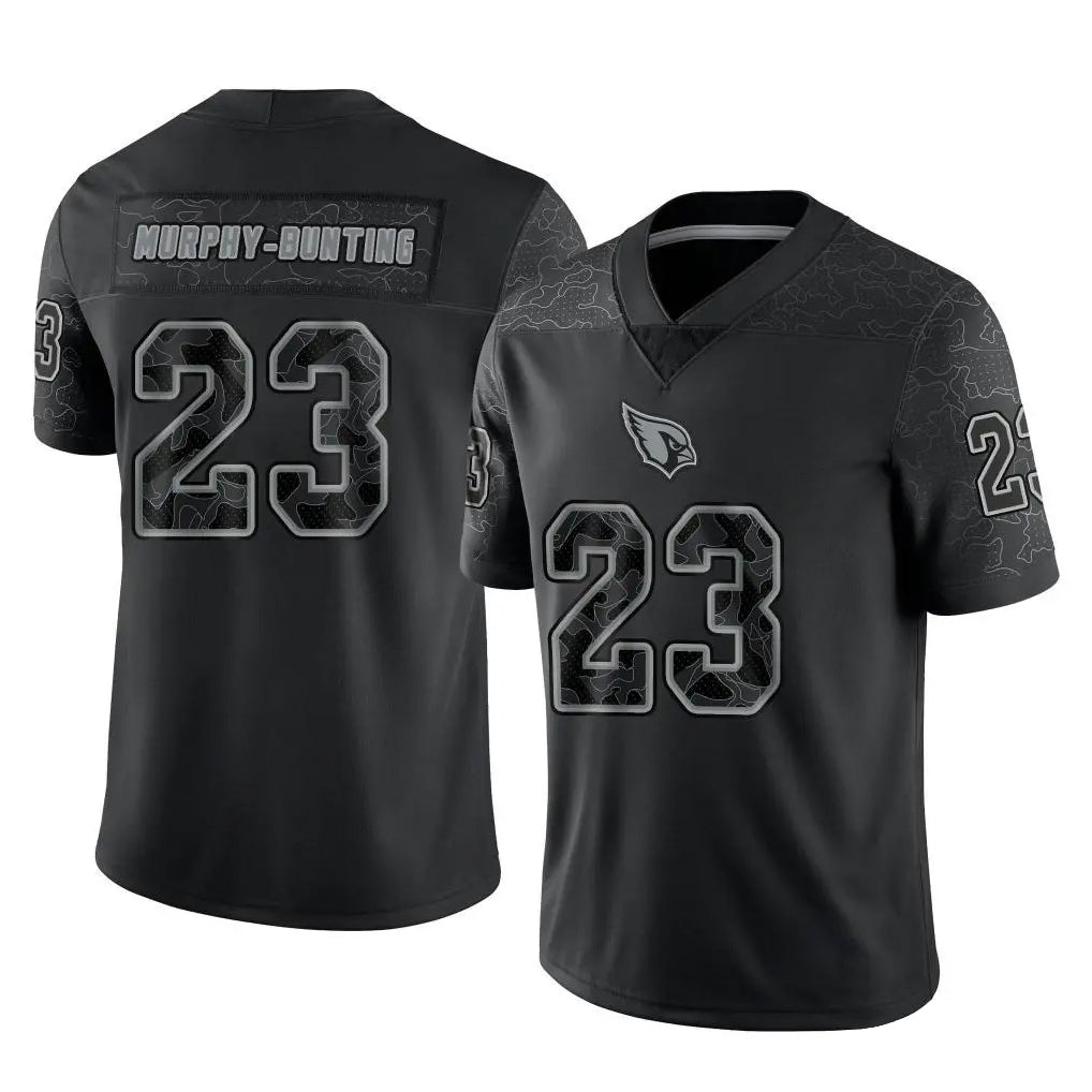 Elroe A.Cardinals #23 Sean Murphy-Bunting Player Black RFLCTV Limited Home Game Stitched Jerseys