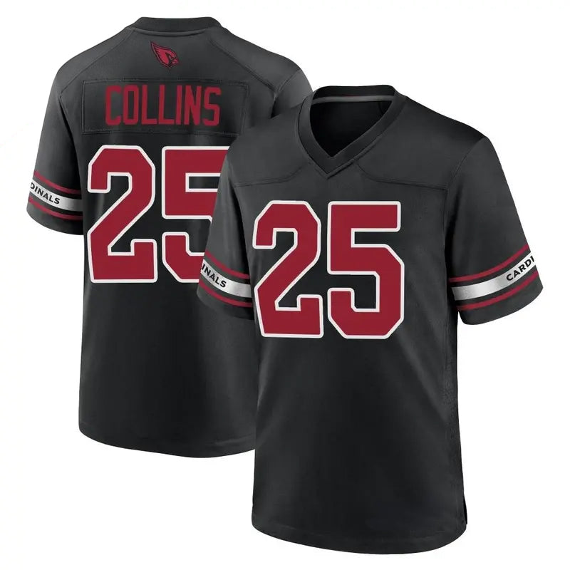 Elroe A.Cardinals #25 Zaven Collins Player Black Game Home Stitched Jerseys