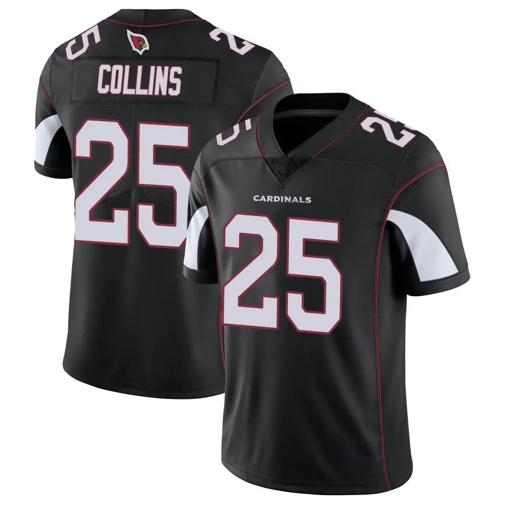 Elroe A.Cardinals #25 Zaven Collins Player Black Vapor Limited Home Game Stitched Jerseys