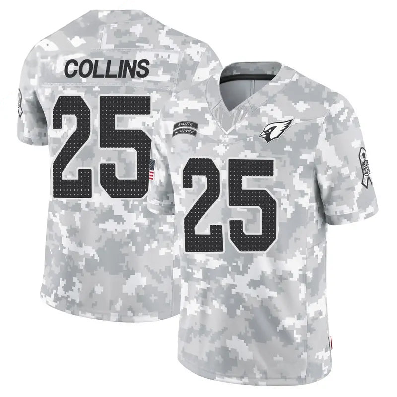 Elroe A.Cardinals #25 Zaven Collins Player Camo Salute to Service Limited Stitched Stitched Jerseys