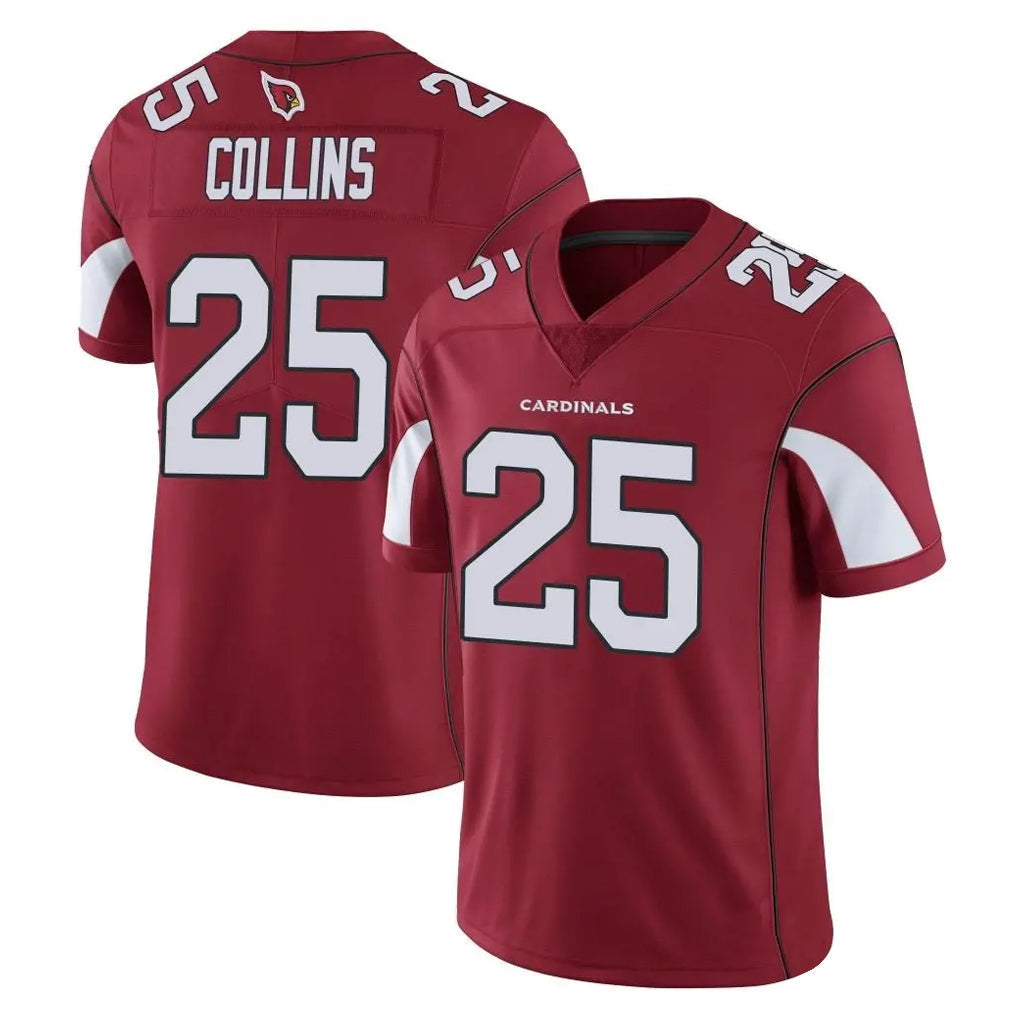 Elroe A.Cardinals #25 Zaven Collins Player Cardinal Vapor Limited Home Game  Stitched Jerseys