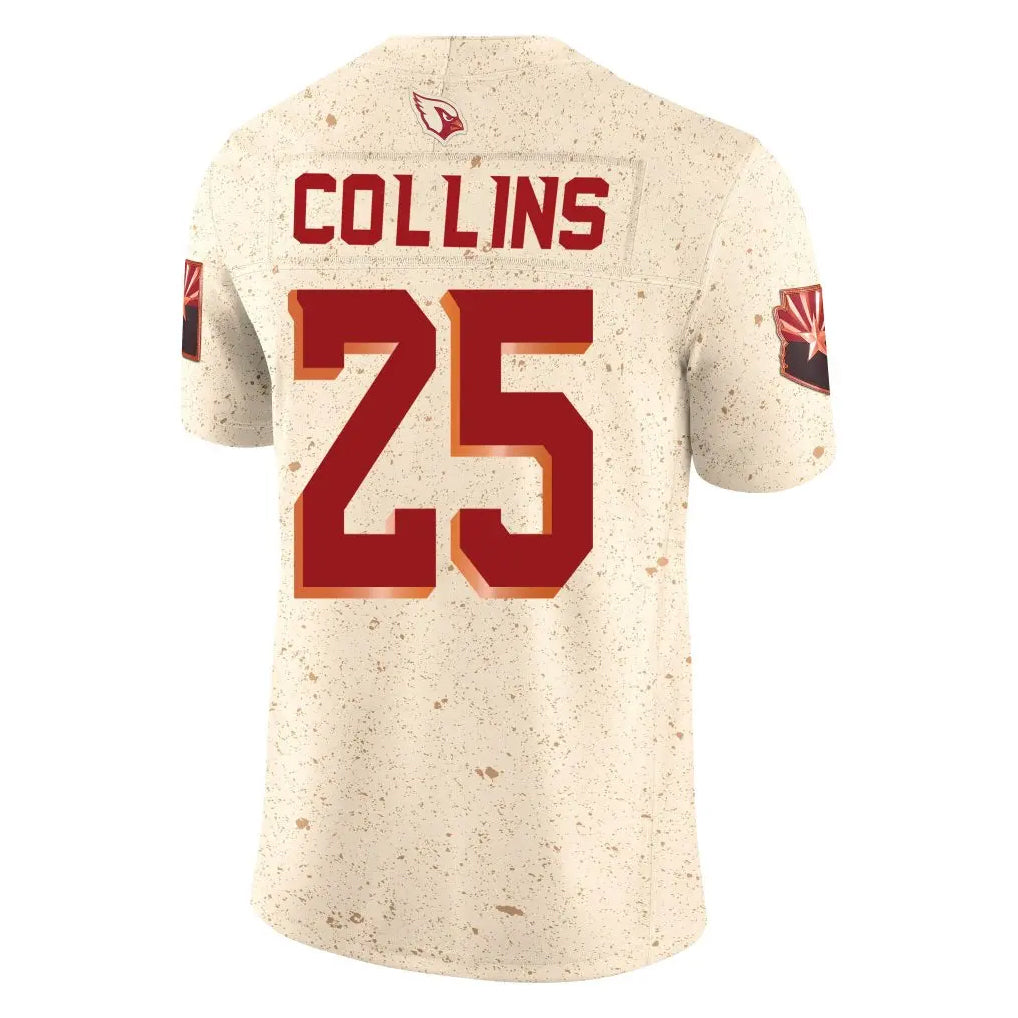 Elroe A.Cardinals #25 Zaven Collins Player Cream Rivalries Collection Vapor Limited Home Game Stitched Jerseys