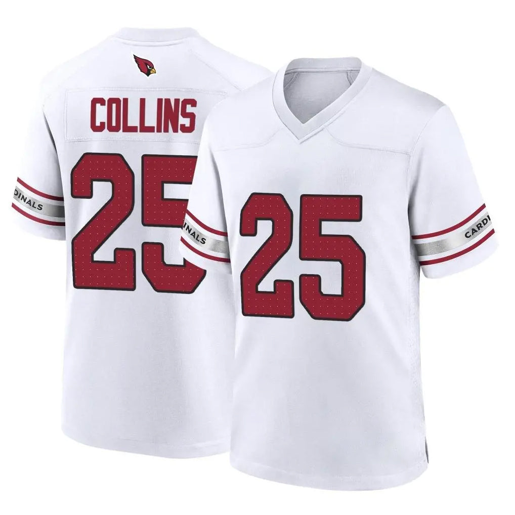 Elroe A.Cardinals #25 Zaven Collins Player White Home Game Stitched Jerseys