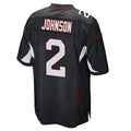 Elroe A.Cardinals #2 Will Johnson Player Black Home Game Stitched Jerseys