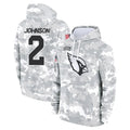 Elroe A.Cardinals #2 Will Johnson Player Camo Salute to Service Hoodies Stitched Jerseys