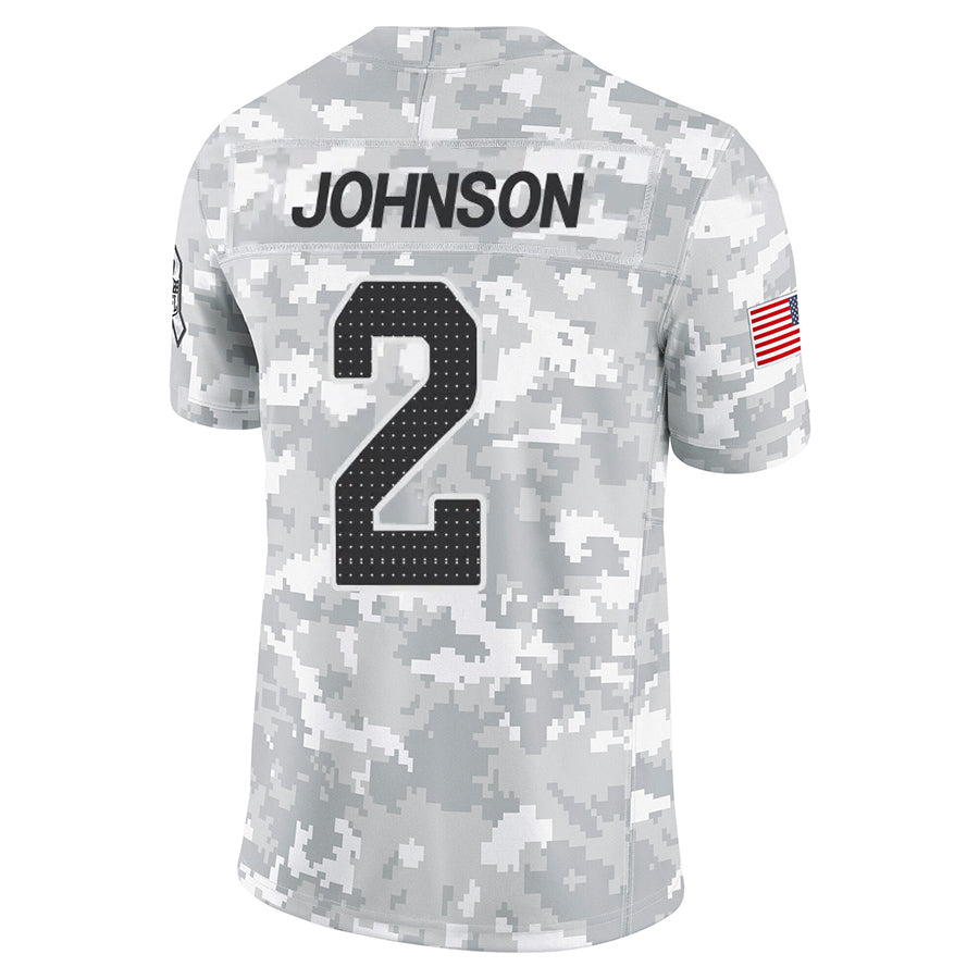 Elroe A.Cardinals #2 Will Johnson Player Camo Salute to Service Limited Home Stitched Jerseys