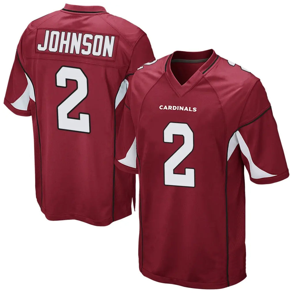 Elroe A.Cardinals #2 Will Johnson Player Cardinal Home Game Stitched Jerseys