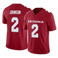 Elroe A.Cardinals #2 Will Johnson Player Cardinal Vapor F.U.S.E. Limited Home Game Stitched Jerseys