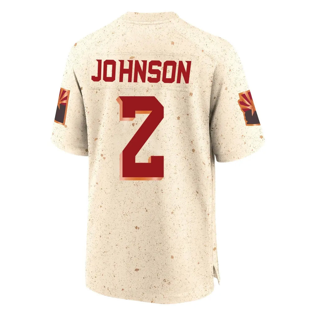 Elroe A.Cardinals #2 Will Johnson Player Cream Rivalries Collection Game Stitched Jerseys