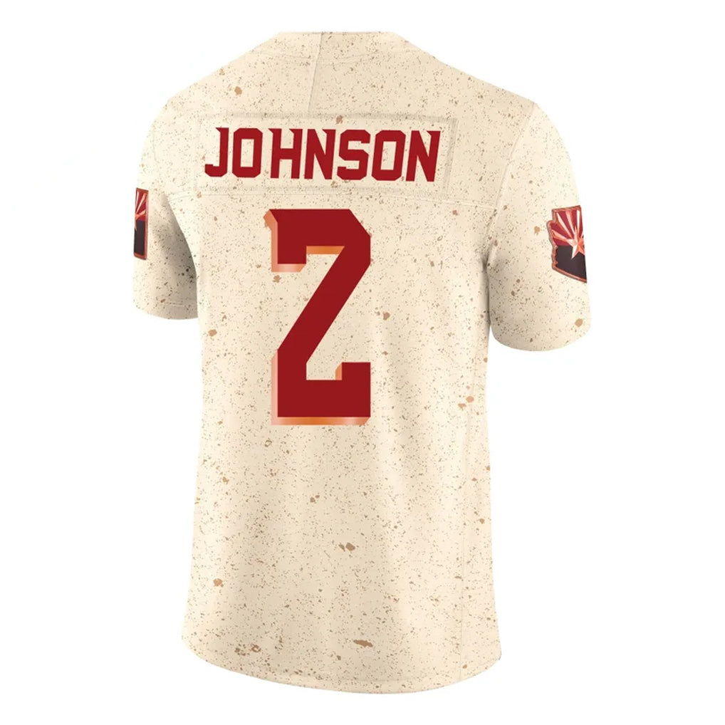 Elroe A.Cardinals #2 Will Johnson Player Cream Rivalries Collection Vapor Limited Home Game Stitched Jerseys