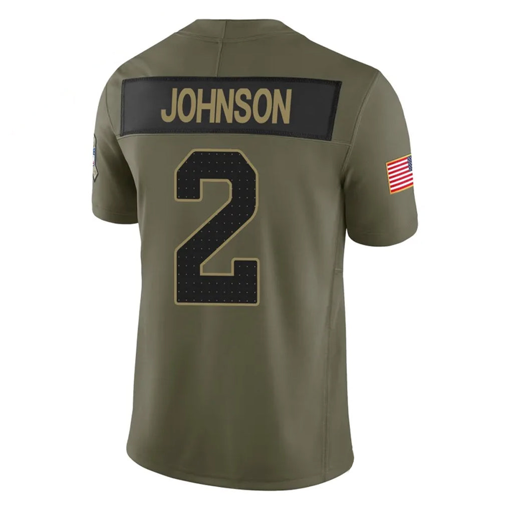 Elroe A.Cardinals #2 Will Johnson Player Olive Salute To Service Limited Home Game Stitched Jerseys