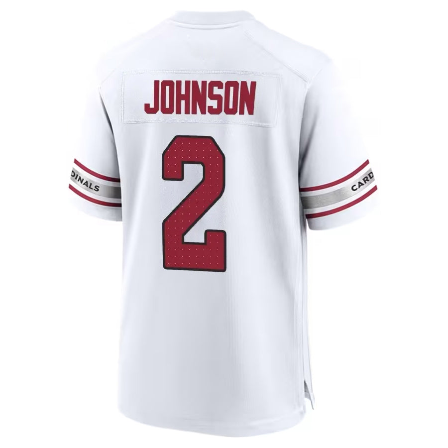 Elroe A.Cardinals #2 Will Johnson Player White Home Game Stitched Jerseys