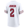 Elroe A.Cardinals #2 Will Johnson Player White Home Game Stitched Jerseys