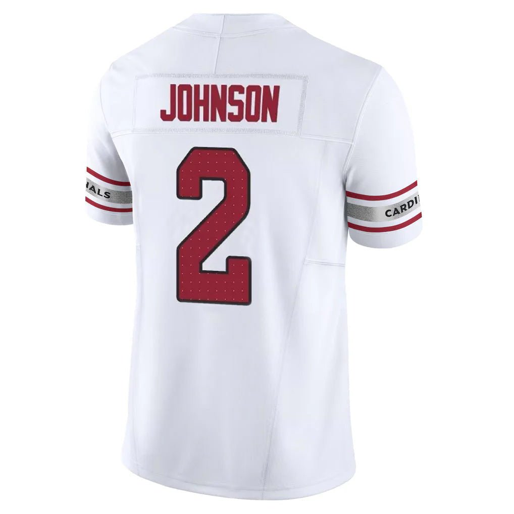 Elroe A.Cardinals #2 Will Johnson Player White Vapor F.U.S.E. Limited Home Game Stitched Jerseys