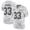 Elroe A.Cardinals #33 Trey Benson Player Camo Salute to Service Limited Stitched Jerseys