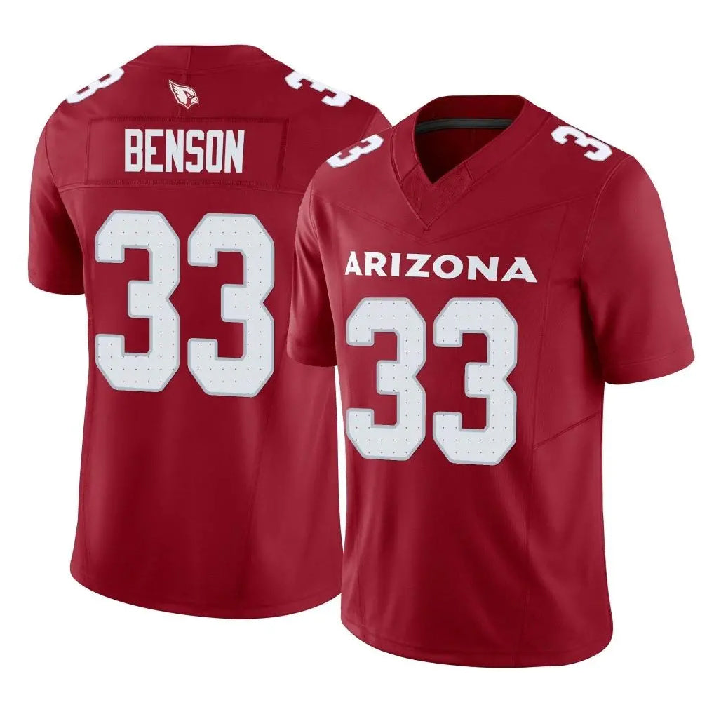 Elroe A.Cardinals #33 Trey Benson Player Cardinal Vapor F.U.S.E. Limited Home Game Stitched Jerseys