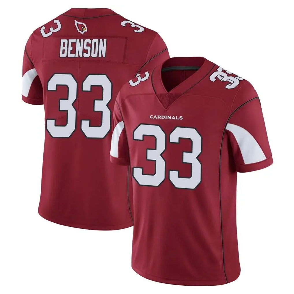Elroe A.Cardinals #33 Trey Benson Player Cardinal Vapor Limited Home Game  Stitched Jerseys