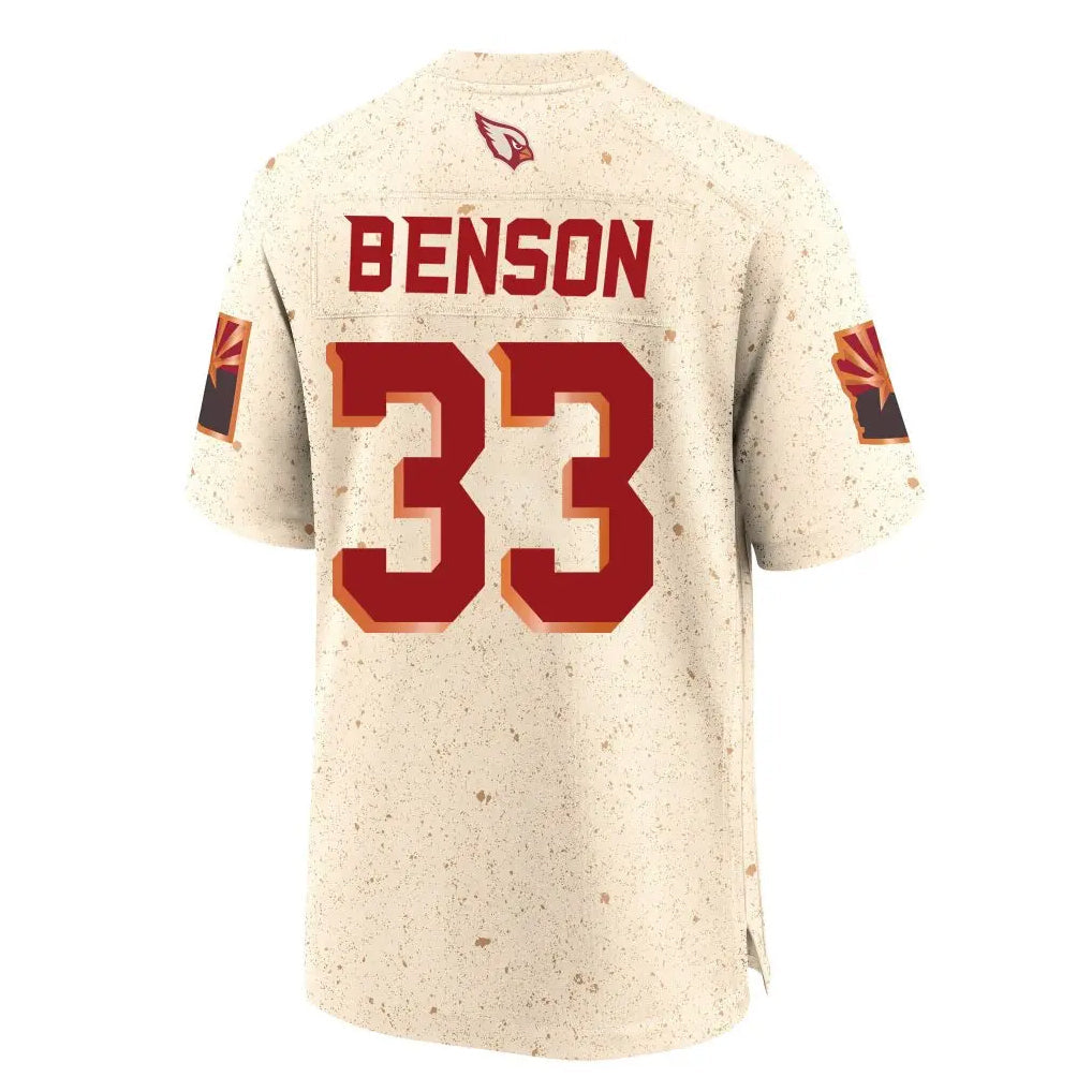 Elroe A.Cardinals #33 Trey Benson Player Cream Rivalries Collection Game Stitched Jerseys