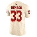 Elroe A.Cardinals #33 Trey Benson Player Cream Rivalries Collection Vapor Limited Home Game Stitched Jerseys