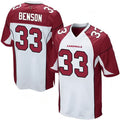 Elroe A.Cardinals #33 Trey Benson Player White Home Game Stitched Jerseys