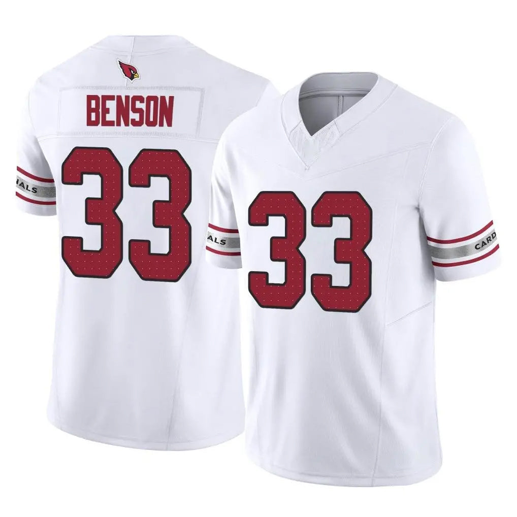 Elroe A.Cardinals #33 Trey Benson Player White Vapor F.U.S.E. Limited Home Game Stitched Jerseys