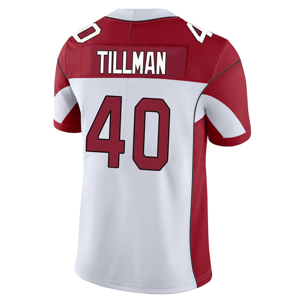 Elroe A.Cardinals #40 Pat Tillman Player White Vapor Limited Home Game Stitched Jerseys